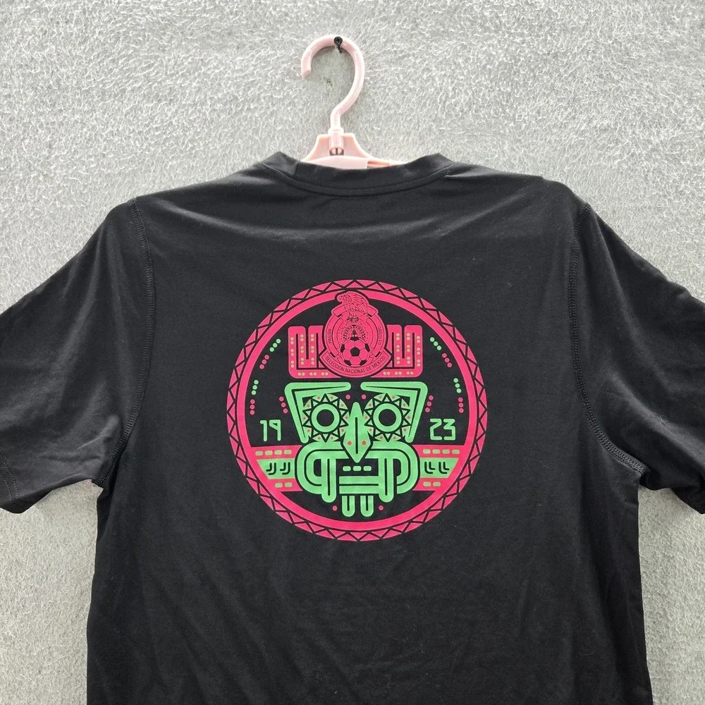 Mexico National Football Team Men Shirt‎ M Black Adidas Graphic Print